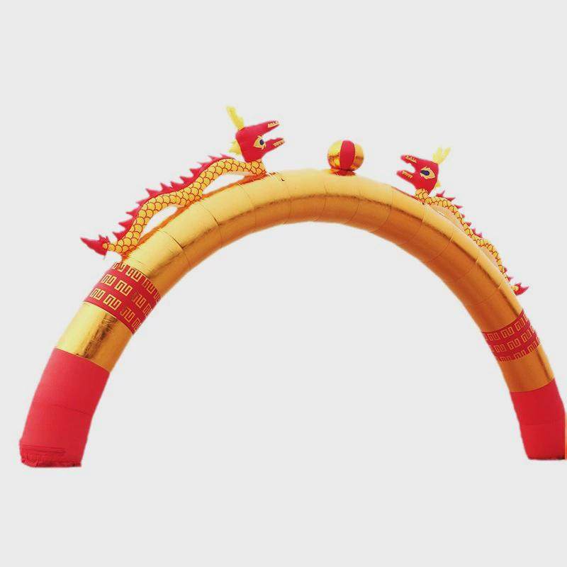 金色雙龍拱門(mén) 從源頭工廠到慶典現(xiàn)場(chǎng)，締造每一個(gè)吉慶時(shí)刻